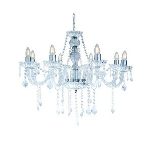 LUSTRE CRISTAL TRANSPARENTE 8XE-14