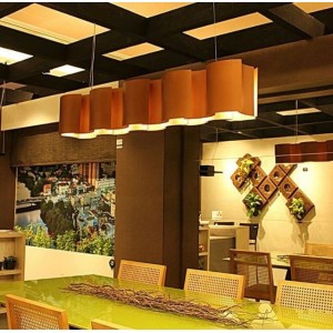 PENDENTE RETANGULAR 80X22,5CM E 25CM DE ALTURA