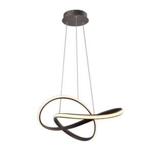 PENDENTE FORMAS 52X19CM LED 45W 3000K COR CAFÉ