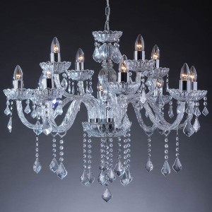 LUSTRE CRISTAL TRANSPARENTE 12XE-14