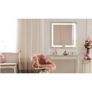 ESPELHO FOLD QUADRADO 1MX1M LED INTEGRADO TOUCH