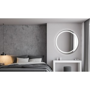 ESPELHO FIT REDONDO 80CM LED INTEGRADO TOUCH