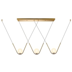 PENDENTE EVOLUTIN 1,08MX12X25CM DOURADO FOSCO